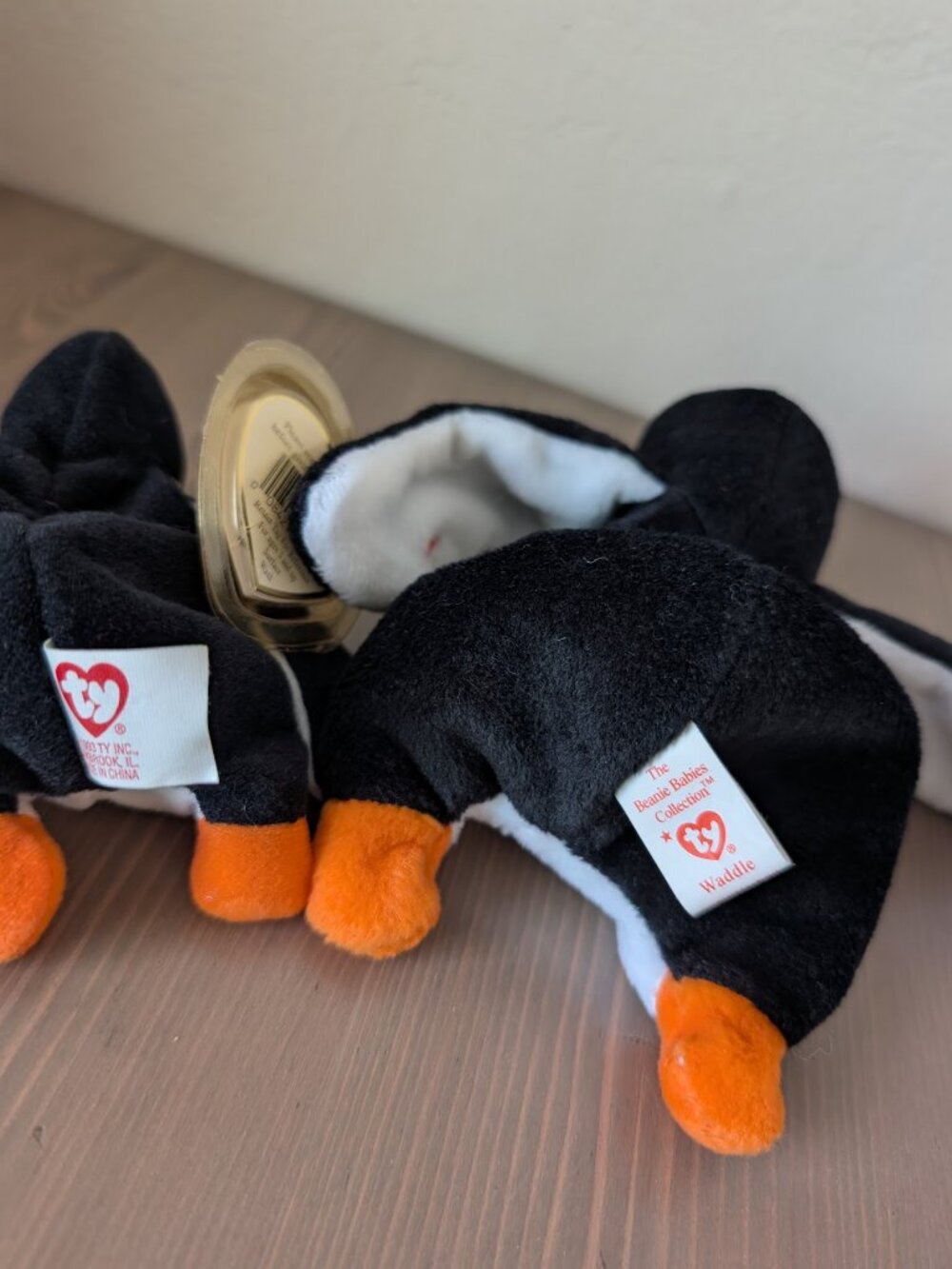 Bundle of Goldfish, Flamingo, and Penguin Beanie Babies for angelas_avenue - Picture 2 of 15